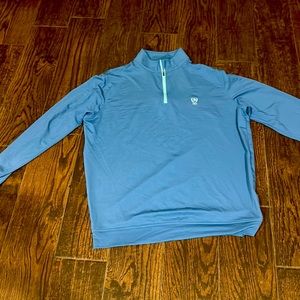 Blue Peter Millar large long sleeve golf polo